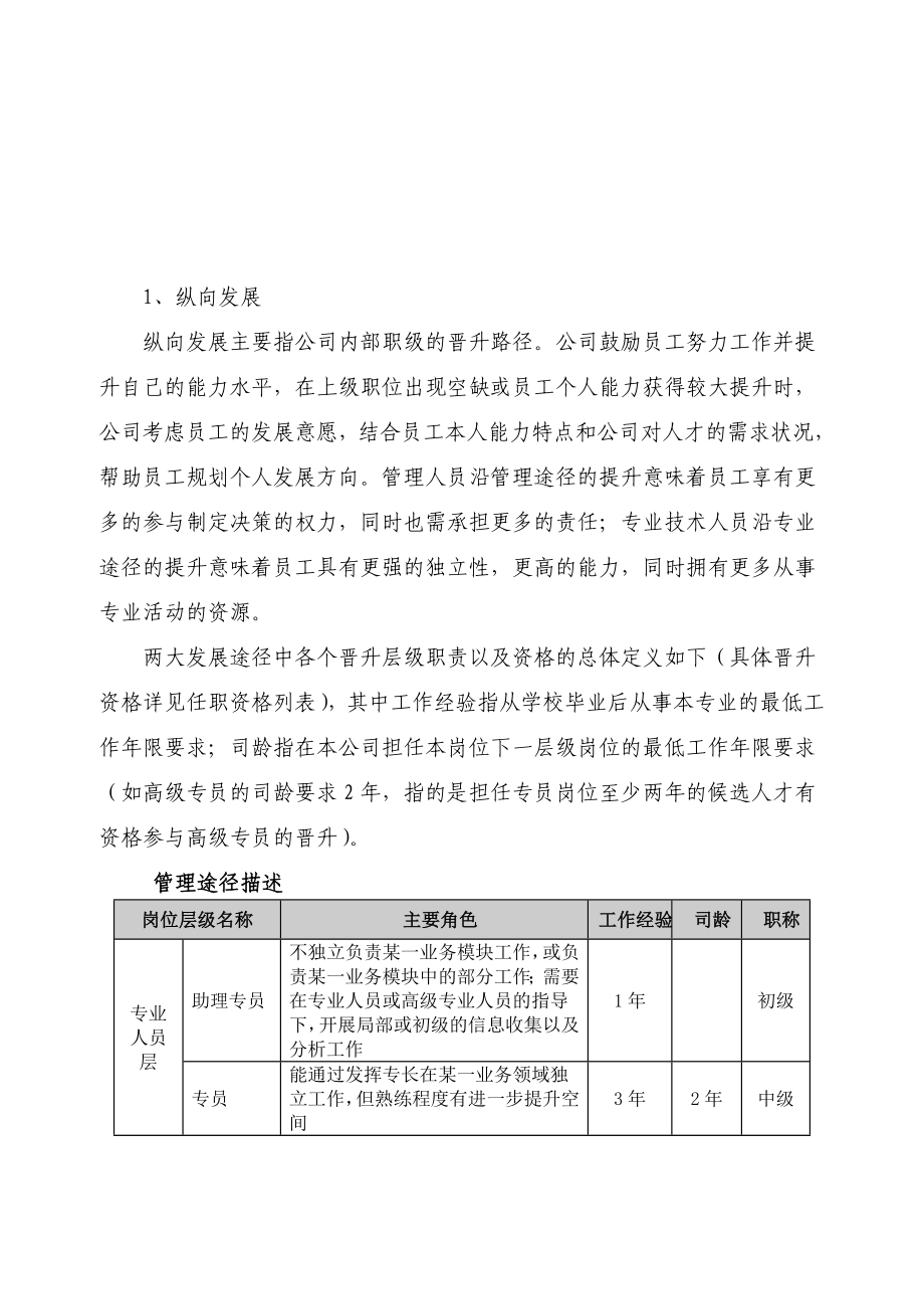 宝威内部晋升机制员工职业通道和晋升管理办法（试行） .doc_第3页