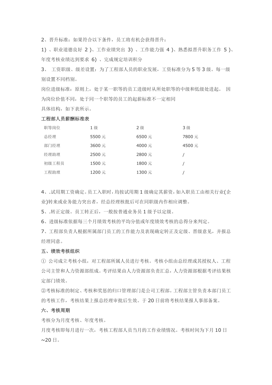 【房地产】工程部考核方案.doc_第2页