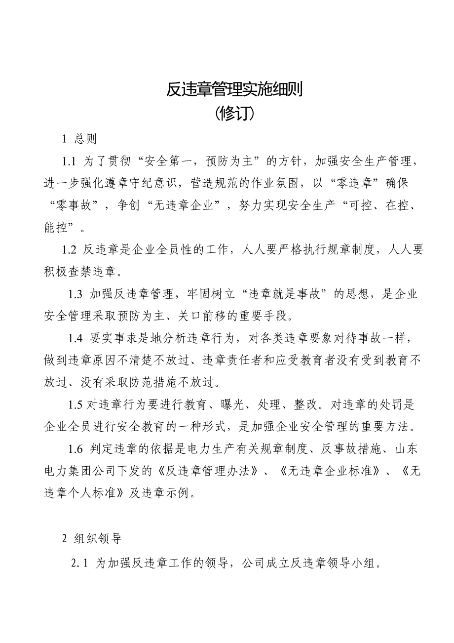 反违章管理实施细则.doc_第1页