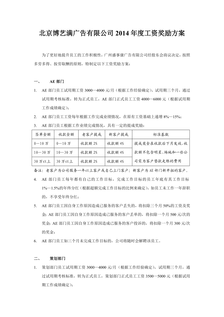 广告有限公司工资奖励方案.doc_第1页