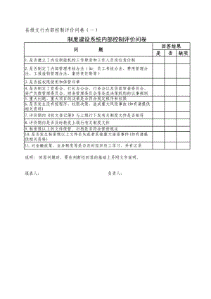 银行县级支行评价问卷.xls