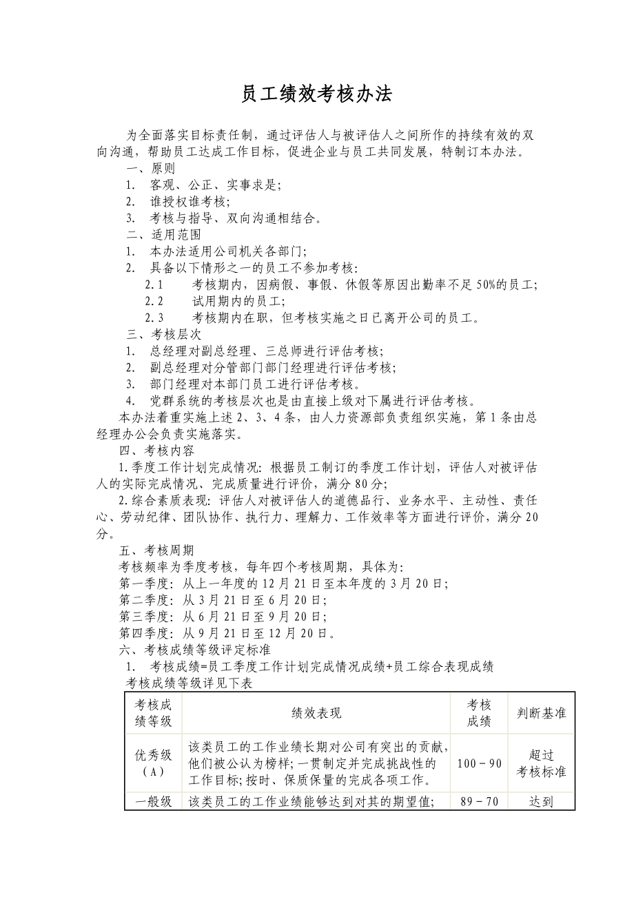 员工绩效考核办法.doc_第1页