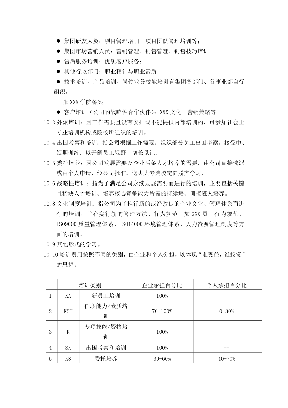 XX集团员工培训管理办法.doc_第3页