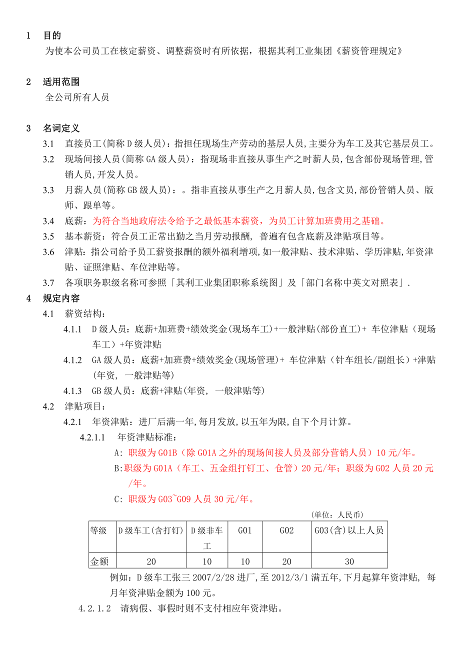 公司薪资管理規定.doc_第1页