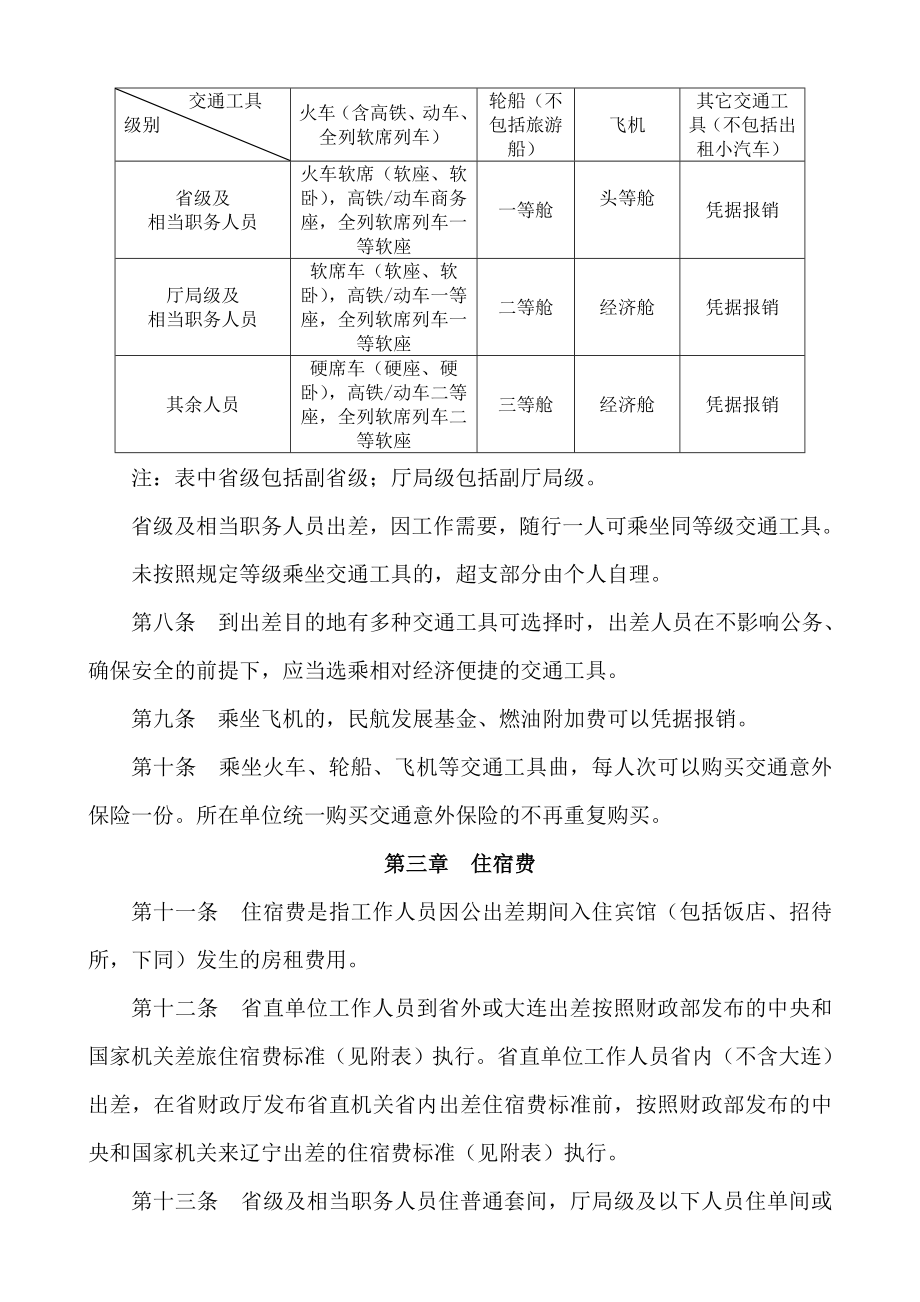 辽宁省省直机关差旅费管理办法.doc_第2页