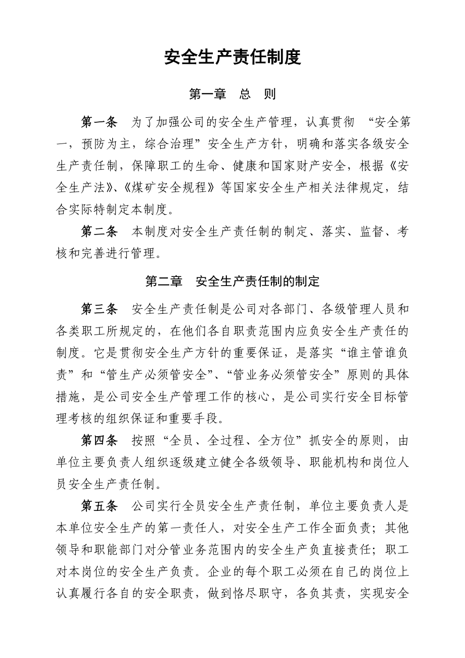 煤矿安全生产责任制度等制度汇编.doc_第2页