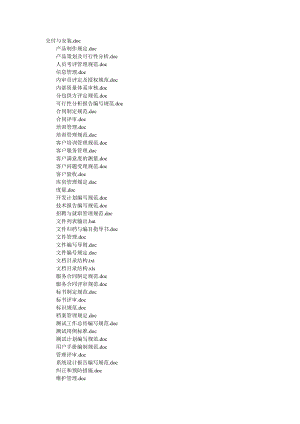 某软件公司全套管理文件.doc