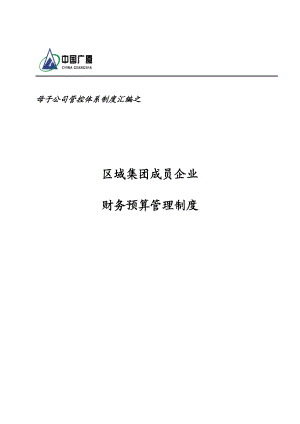 区域集团成员企业财务预算管理制度.doc