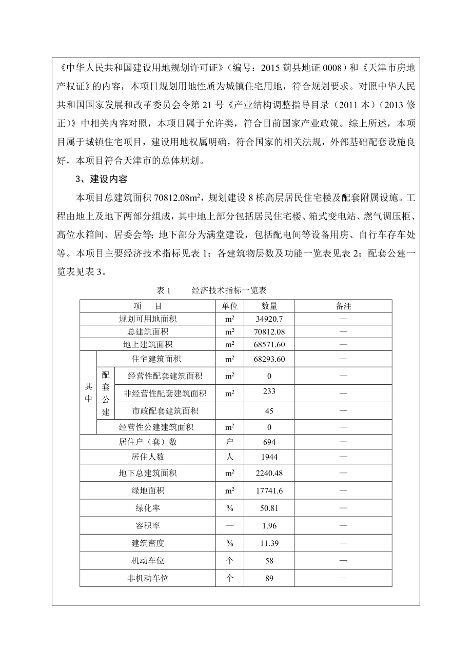 环境影响评价报告：天津昶旭置业有限公司山湖郡苑四期项目全文公示6695环评报告.doc_第2页