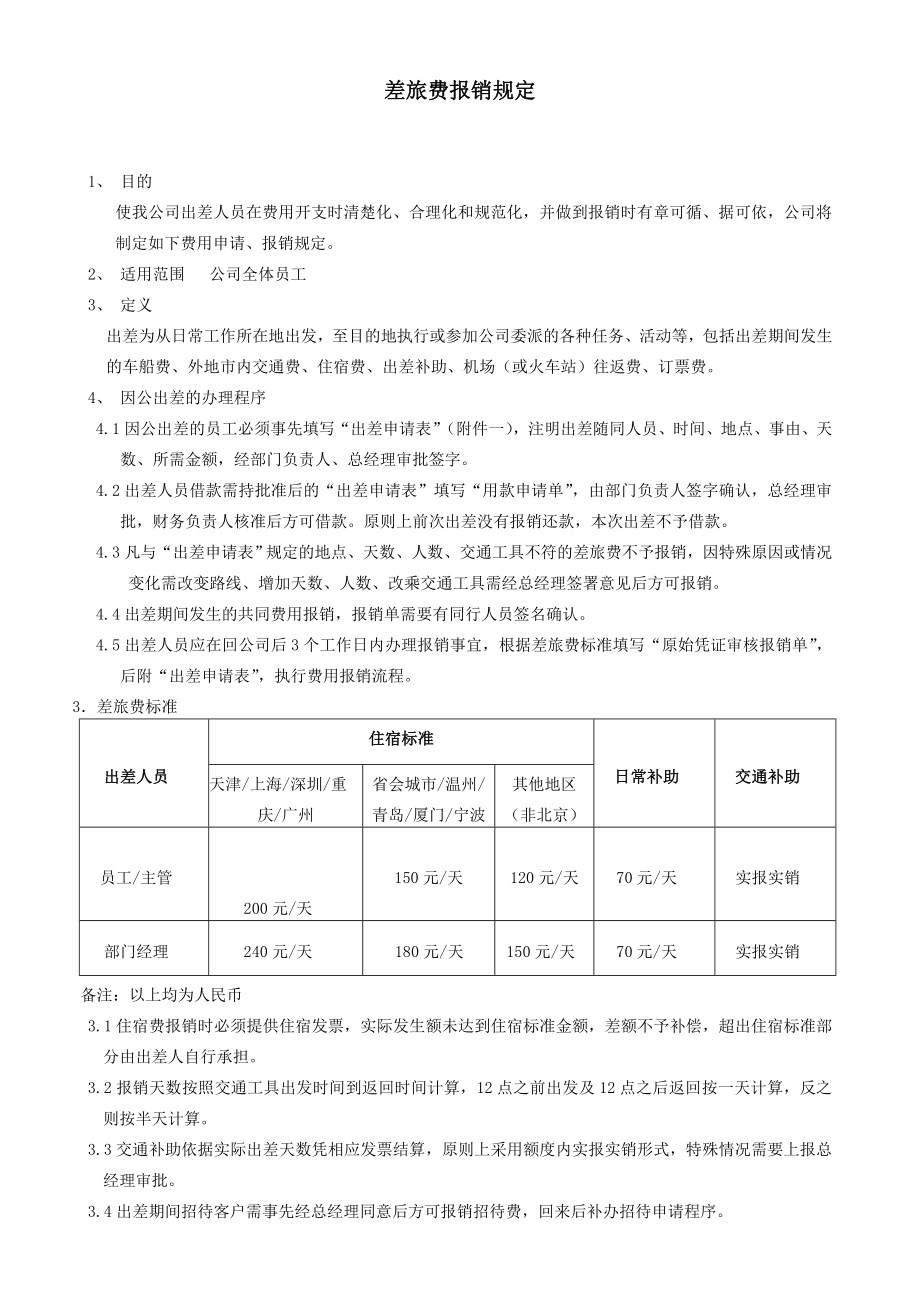 差旅费报销规定.doc_第1页