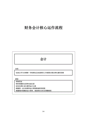 宝洁渠道管理：分销商一体化经营系统（IDS）运作手册——财务会计核心运作流程.doc