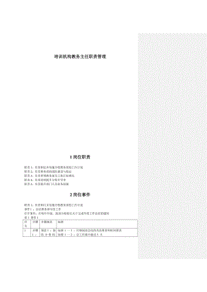 培训机构教务主任职责管理【一份参考价值极大的专业资料】 .doc