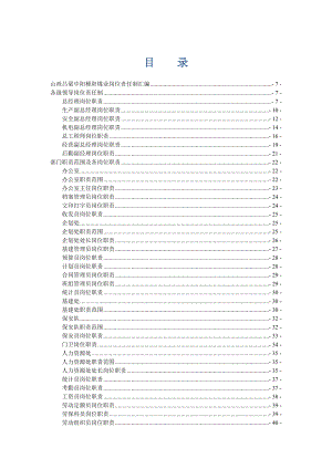 XX煤业公司岗位责任制汇编【一份非常好的专业资料有很好的参考价值】.doc