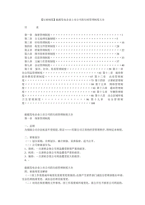 行政制度能源发电企业上市公司的行政管理制度大全.doc