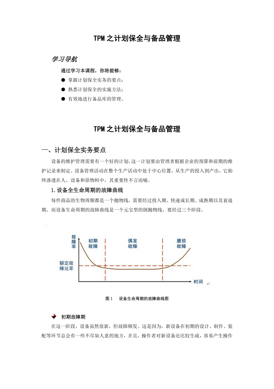 TPM之计划保全与备品管理.doc_第1页