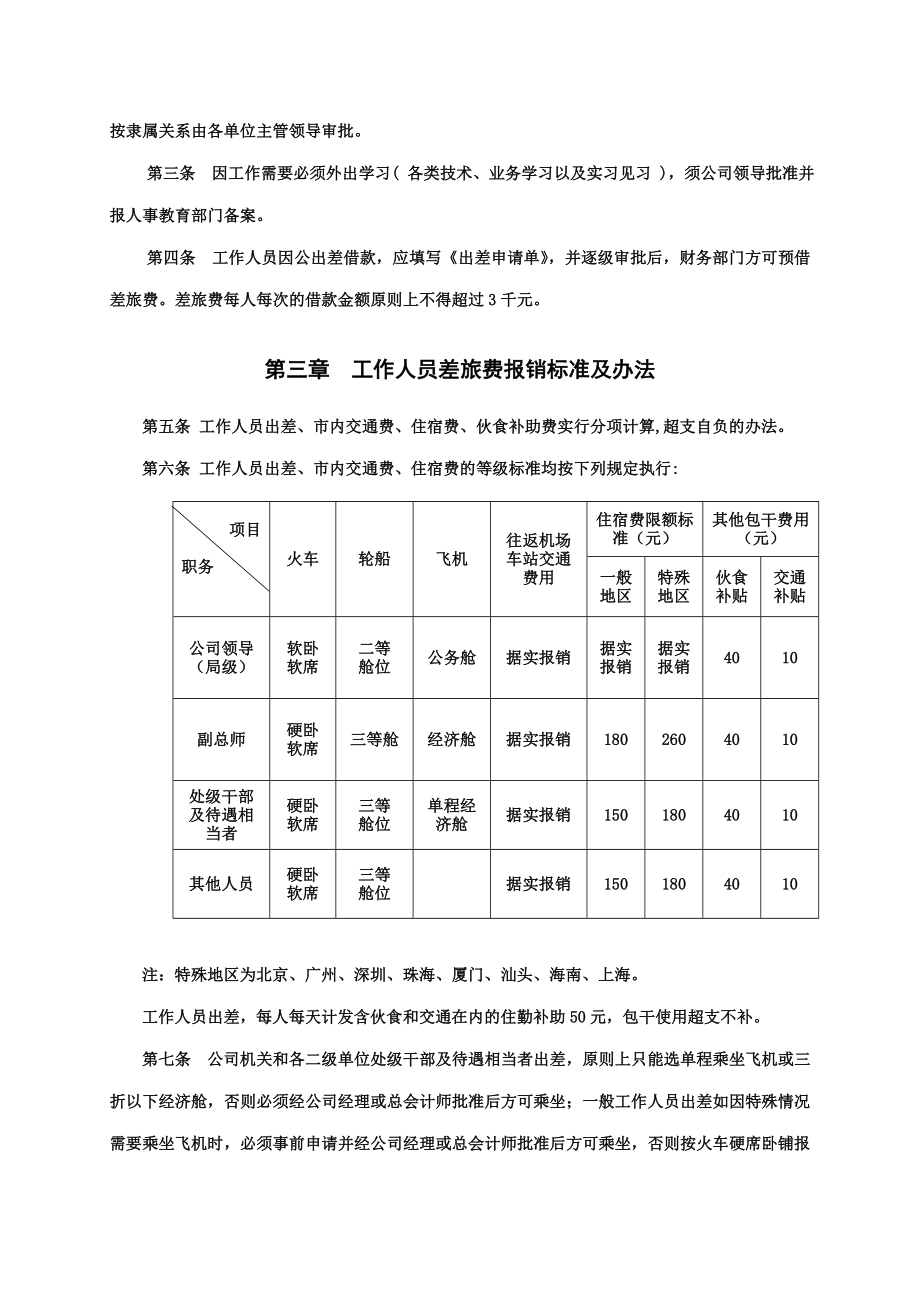 五建公司工作人员差旅费报销管理办法.doc_第2页