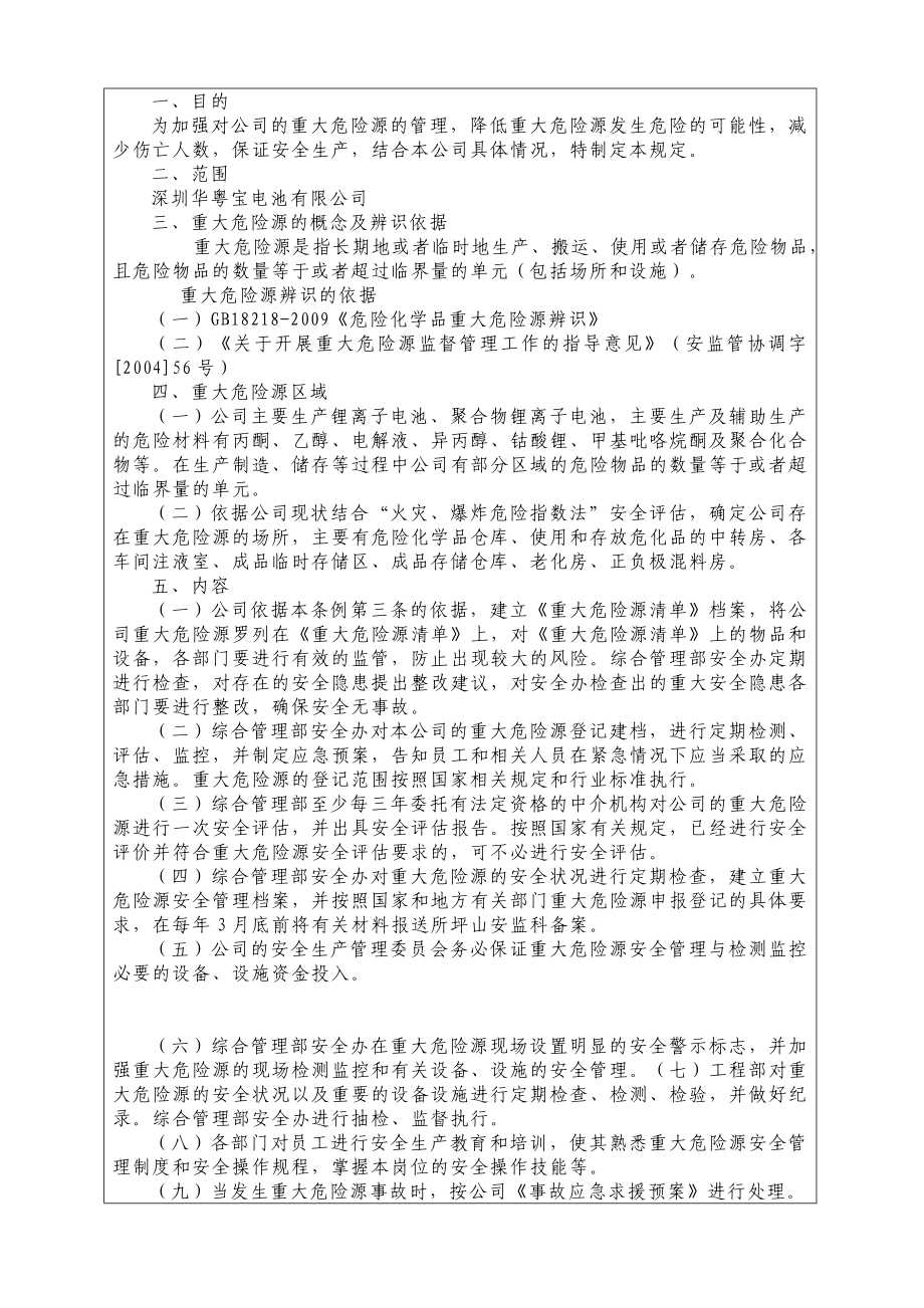 电池公司重大危险源管理制度.doc_第1页