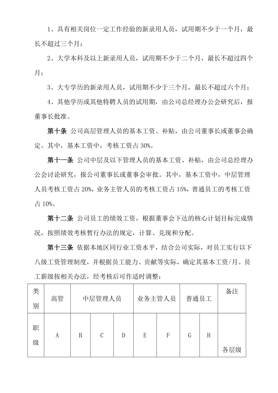 小贷公司薪酬、福利管理暂行办法.doc_第2页