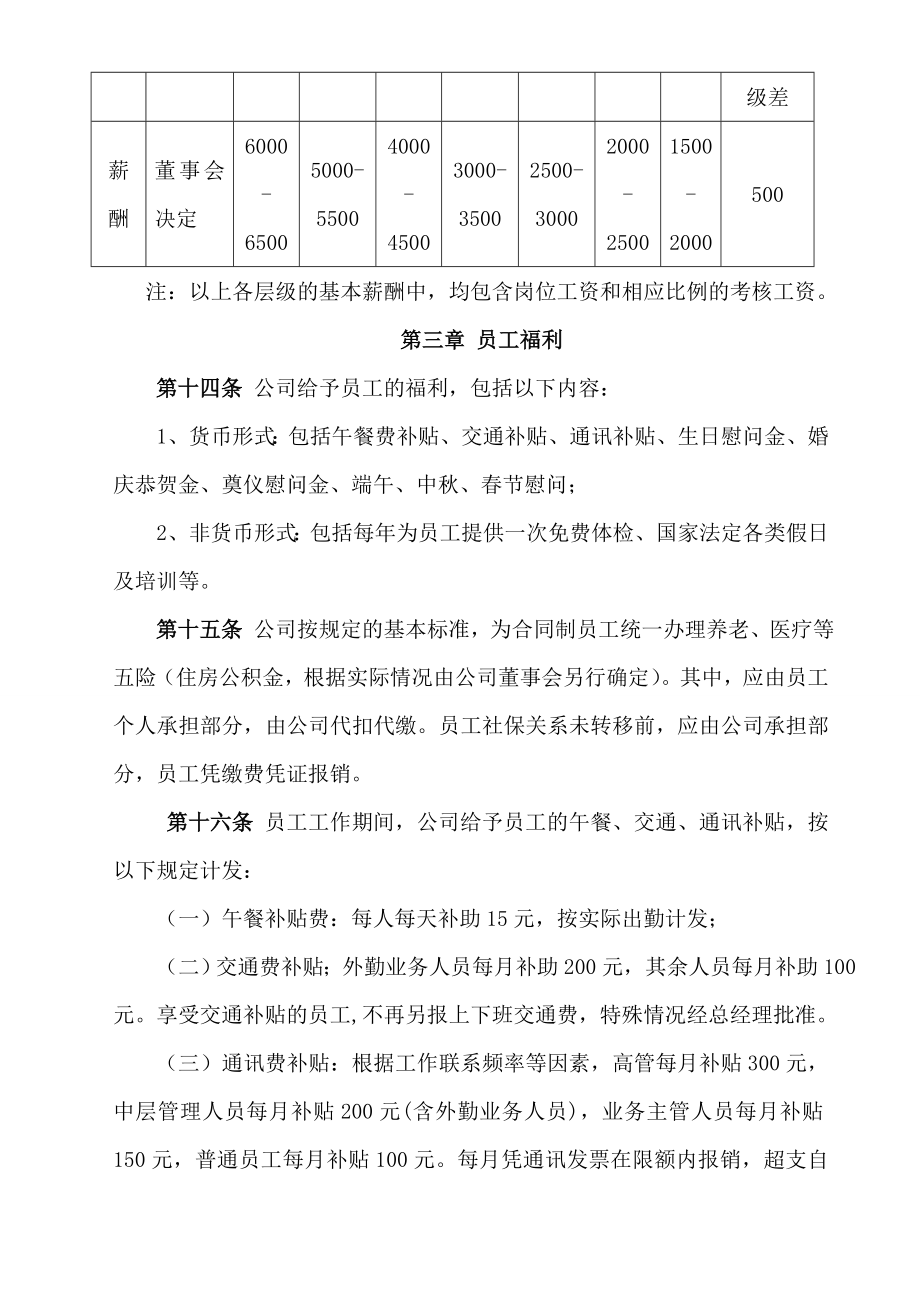 小贷公司薪酬、福利管理暂行办法.doc_第3页