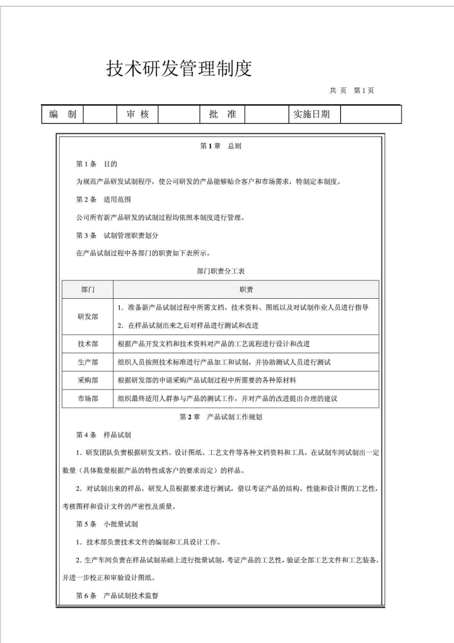 技术研发管理制度.doc_第1页