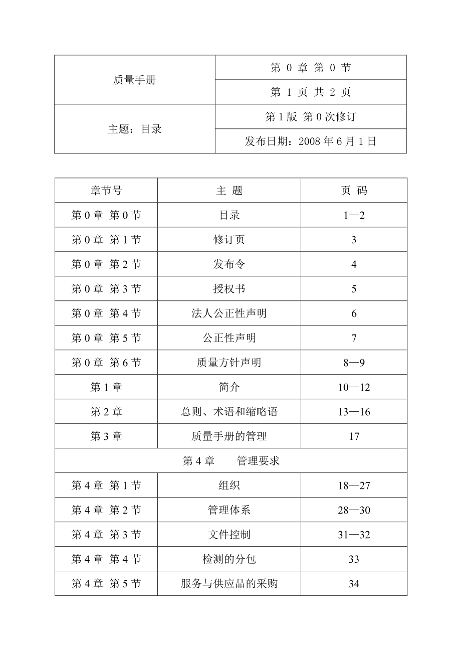 XX交通设计研究院质量手册.doc_第1页