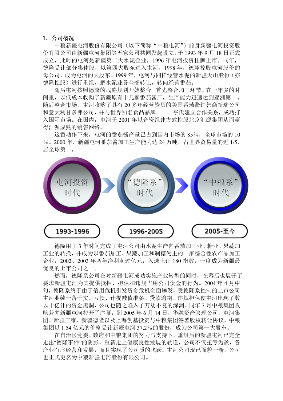 中粮屯河股份有限公司财务分析课程设计.doc_第3页