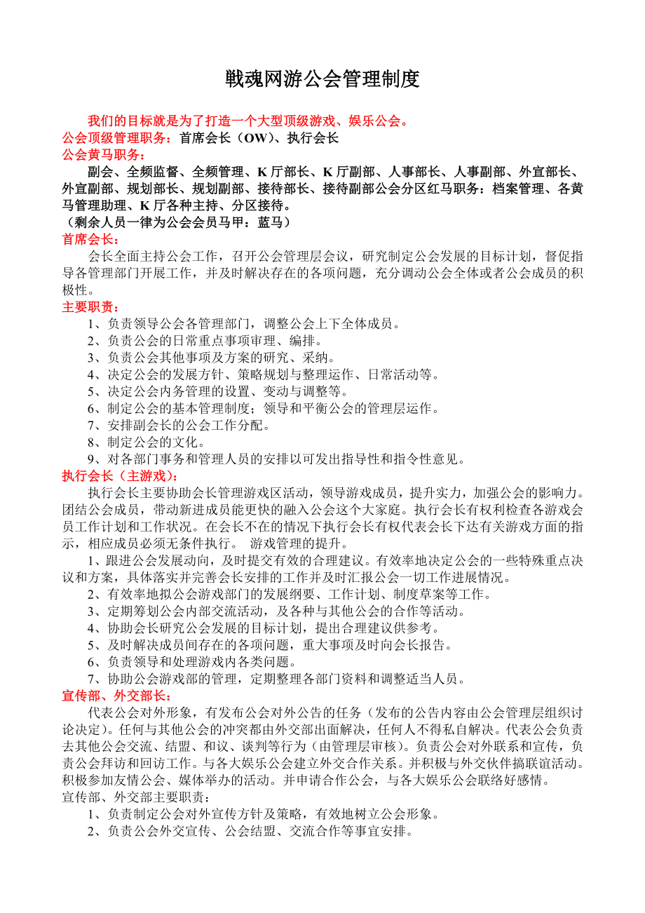 戦魂网游公会管理制度.doc_第1页