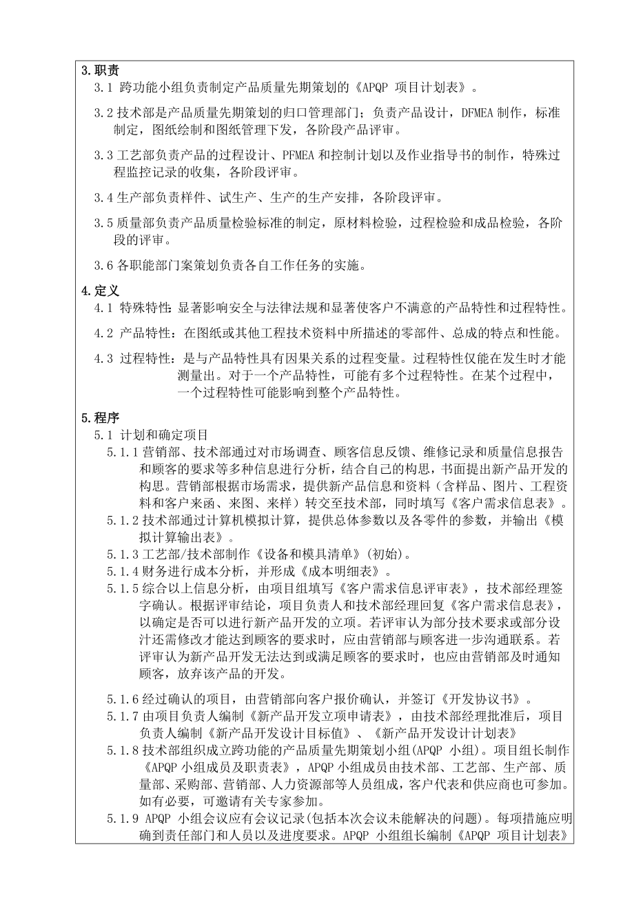 产品质量先期策划管理程序.doc_第2页