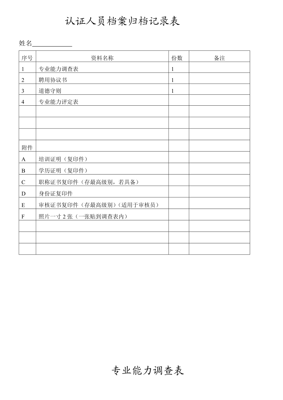 审核员备案登记表.doc_第1页