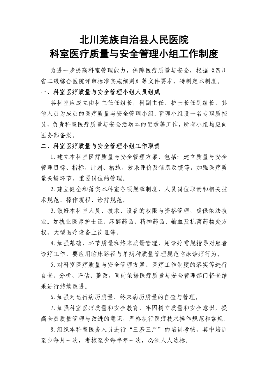 医疗质量与安全管理持续改进记录本.doc_第2页