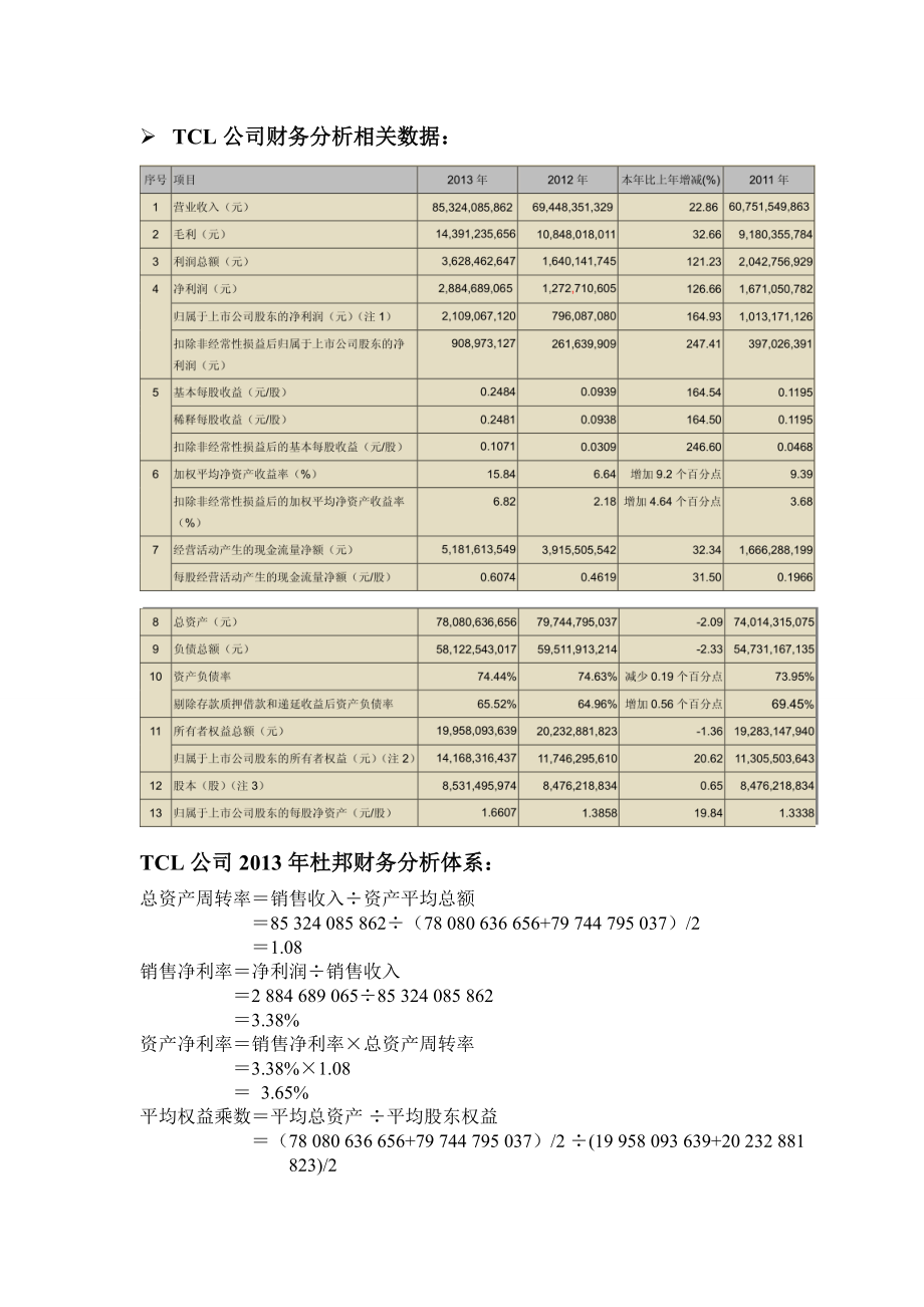 tcl公司杜邦财务分析体系.doc_第2页