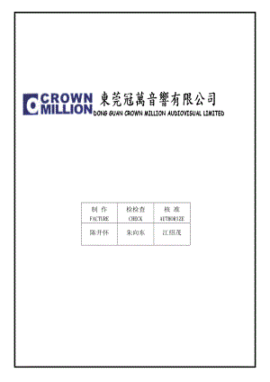 04432质量管理体系认证三级文件制度 表单WI112.doc