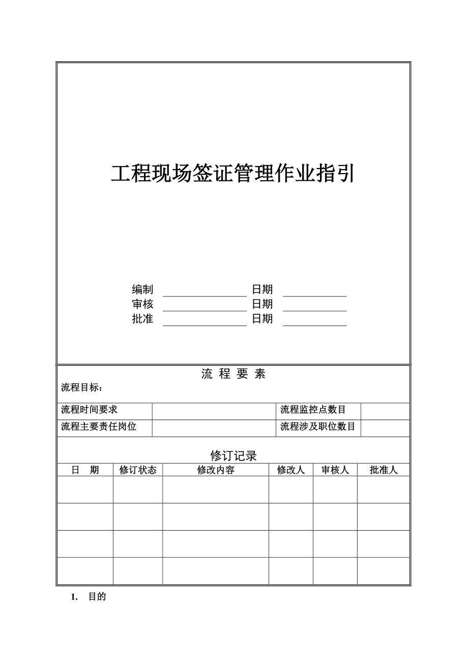 万科工程现场签证管理作业指引.doc_第1页