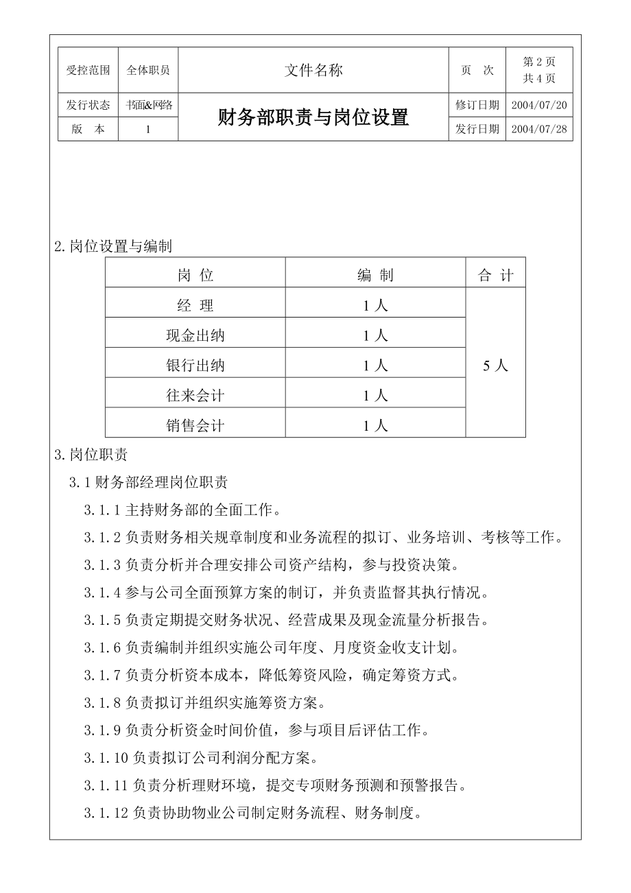 JZ010财务部职责与岗位设置.doc_第2页