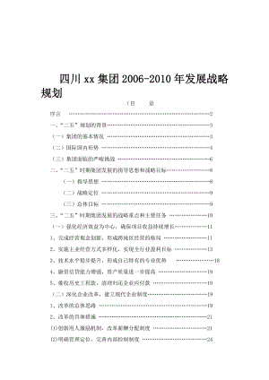 四川xx集团发展战略规划(doc 22).doc