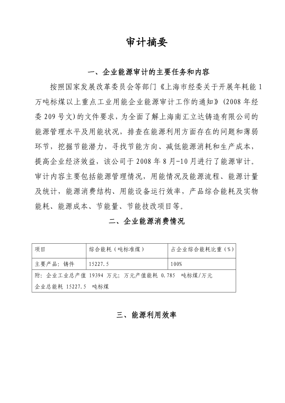 立达铸造有限公司公司能源审计报告.doc_第2页