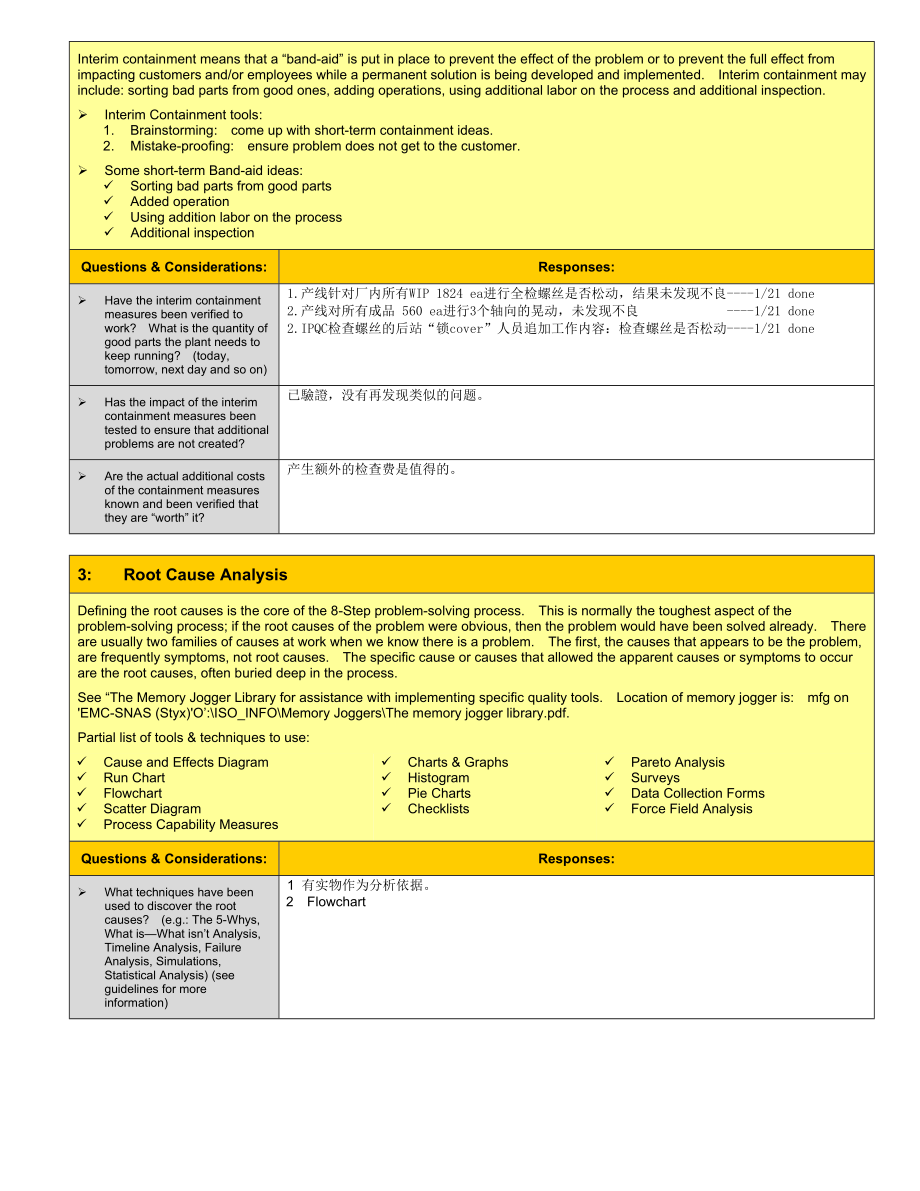 HUGHES公司 国外客户8D报告实例英文版.doc_第3页