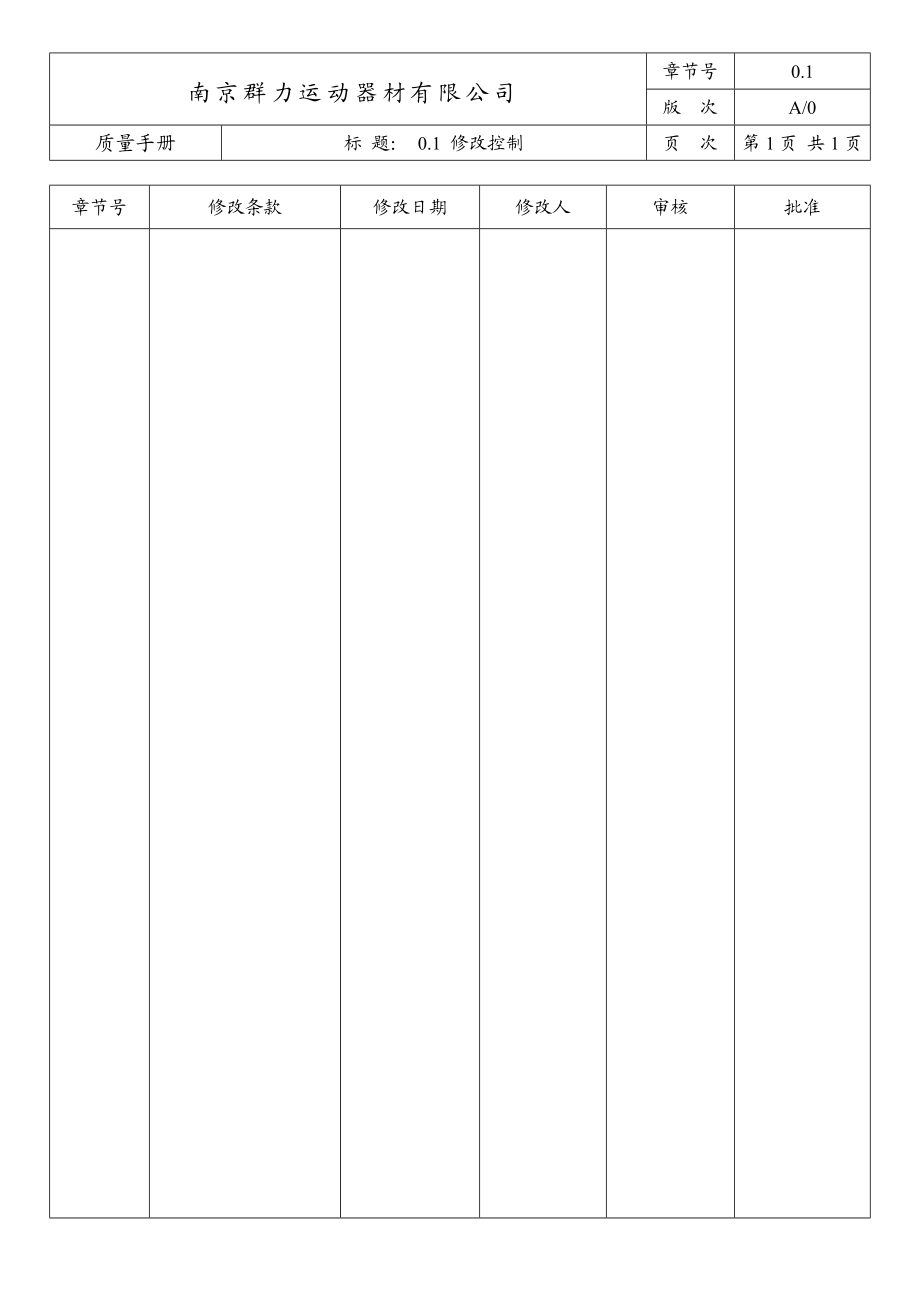 运动器材有限公司质量手册.doc_第2页