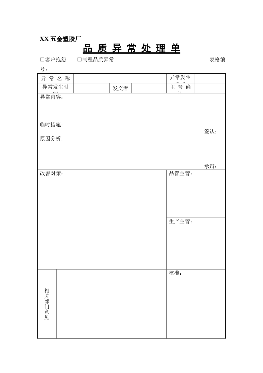 品质异常处理单.doc_第1页