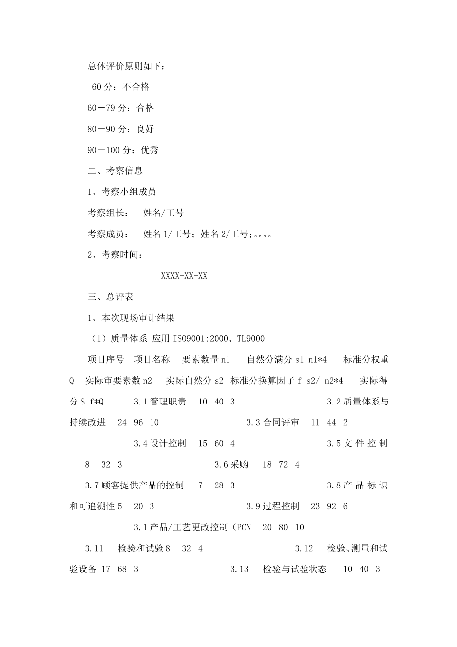 华为供应商质量管理体系考察报告(全30页).doc_第2页