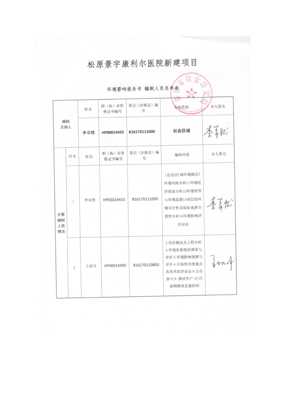 环境影响评价报告公示：景宇康利尔医院新建宁江锦江南街号景宇康利尔医院省冶金研环评报告.doc_第3页