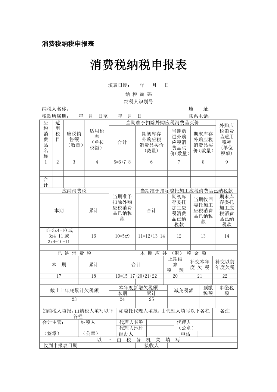 消费税纳税申报表.doc_第1页