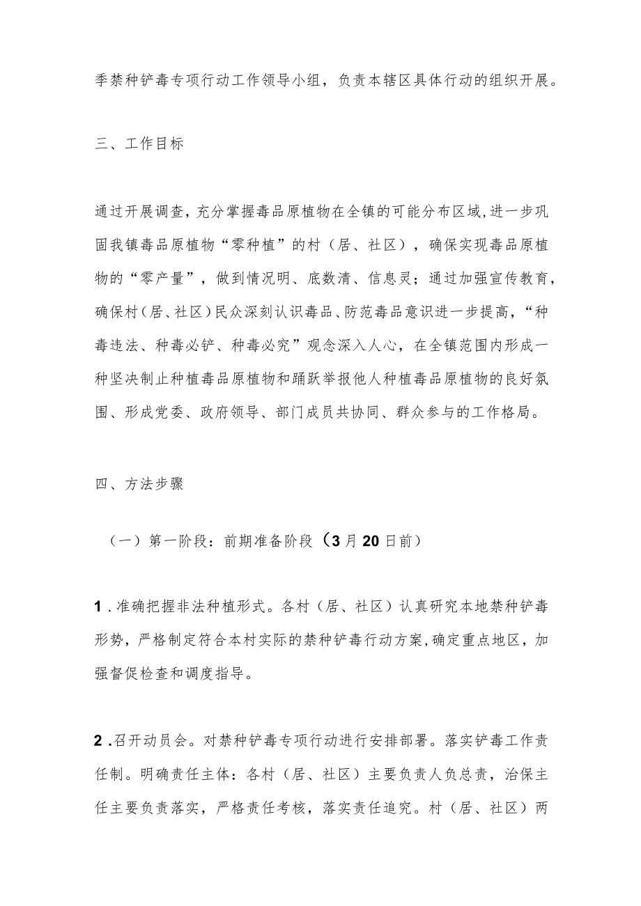 2023年X镇的春季禁种铲毒工作实施方案.docx_第2页