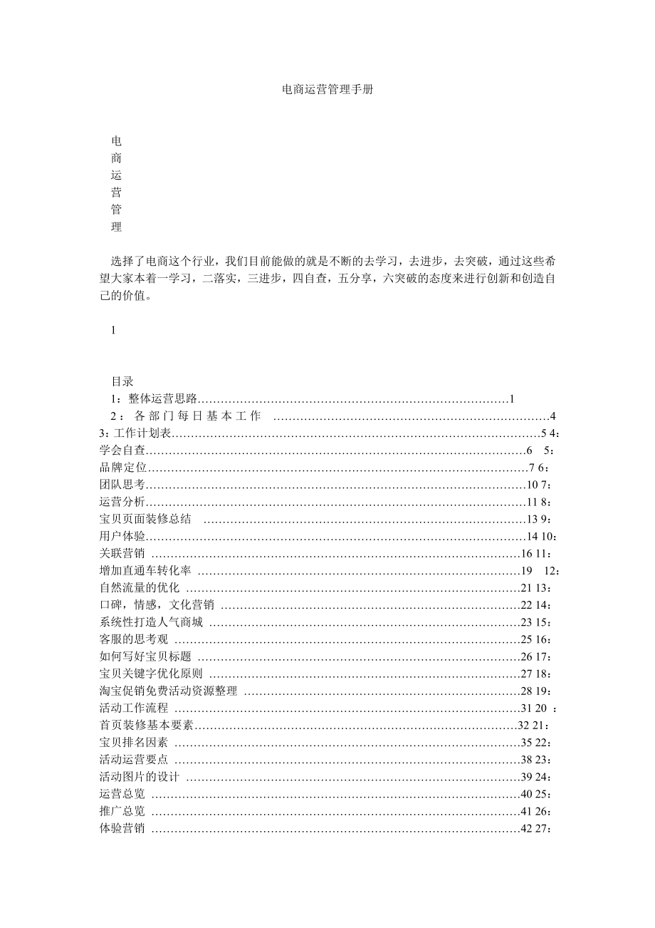 电商运营管理手册0.doc_第1页