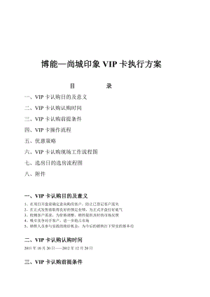 博能尚城印象VIP执行方案.doc