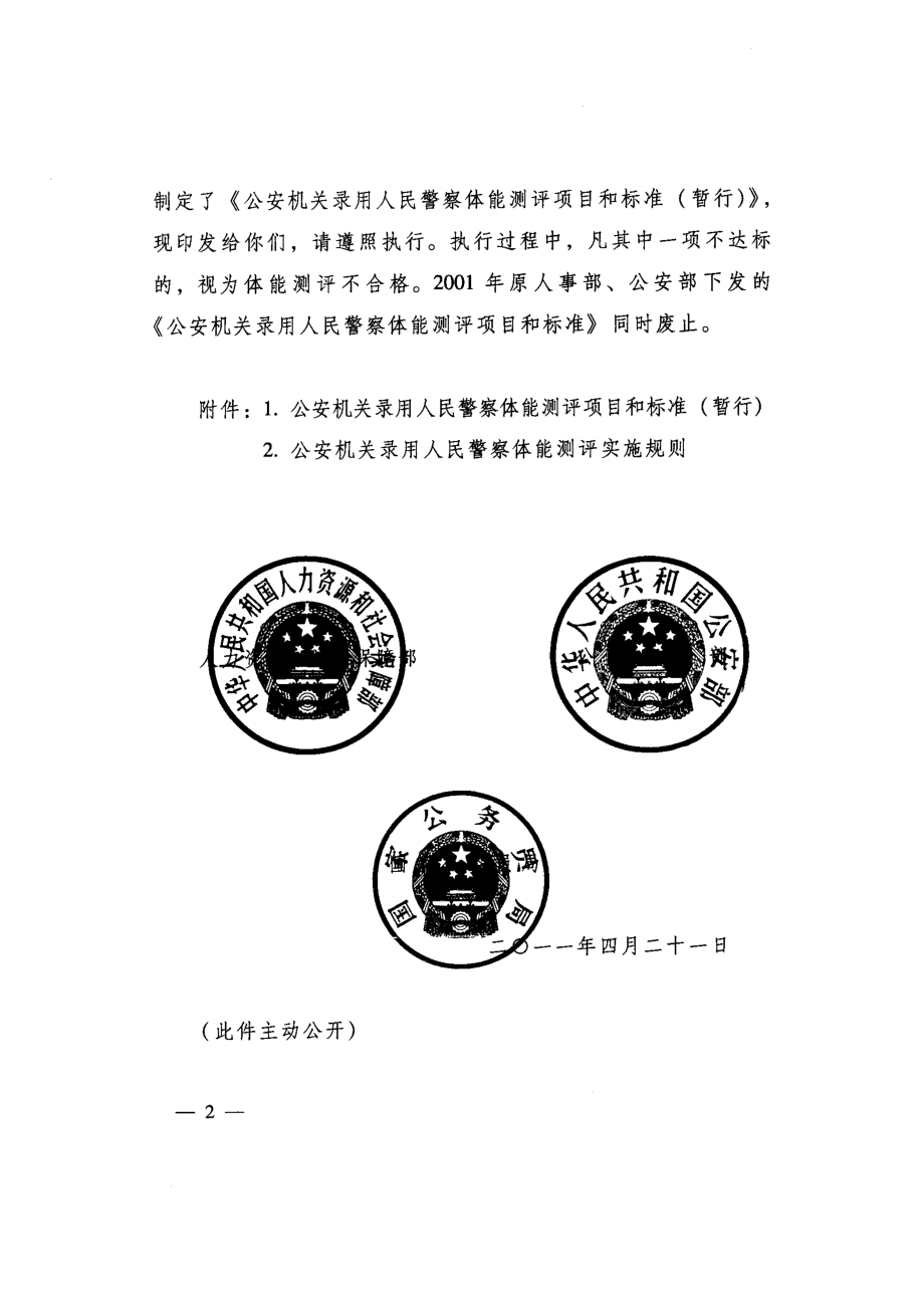 体能测评项目和标准（人社部发【】48号）.doc_第2页