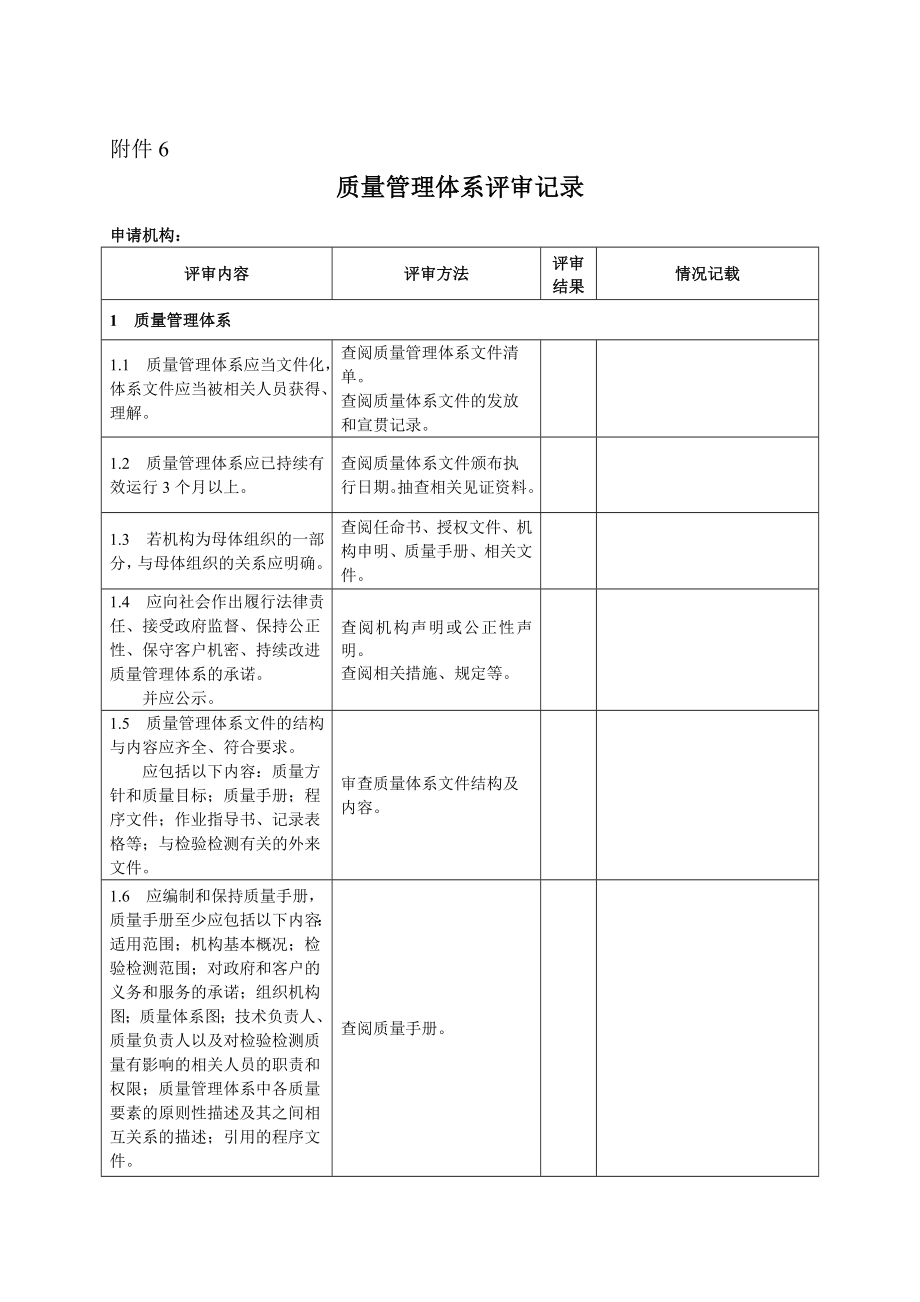 质量管理体系评审记录.doc_第1页