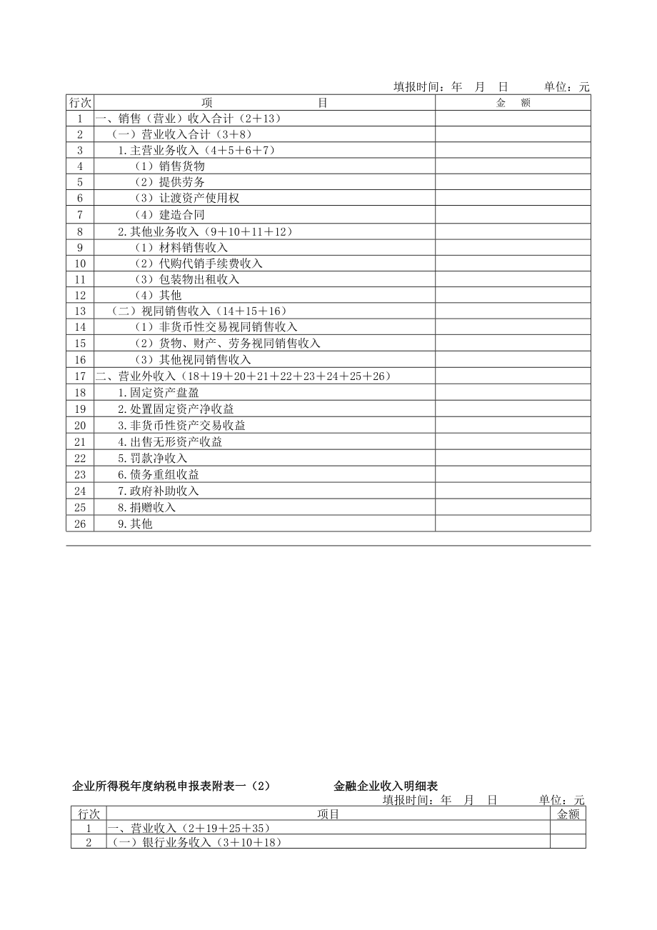 所得税汇算清缴申报表及附表.doc_第2页