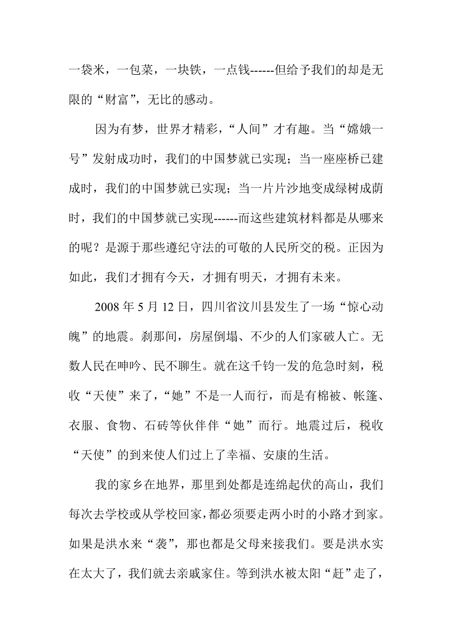 税收系统我的中国梦演讲稿.doc_第2页