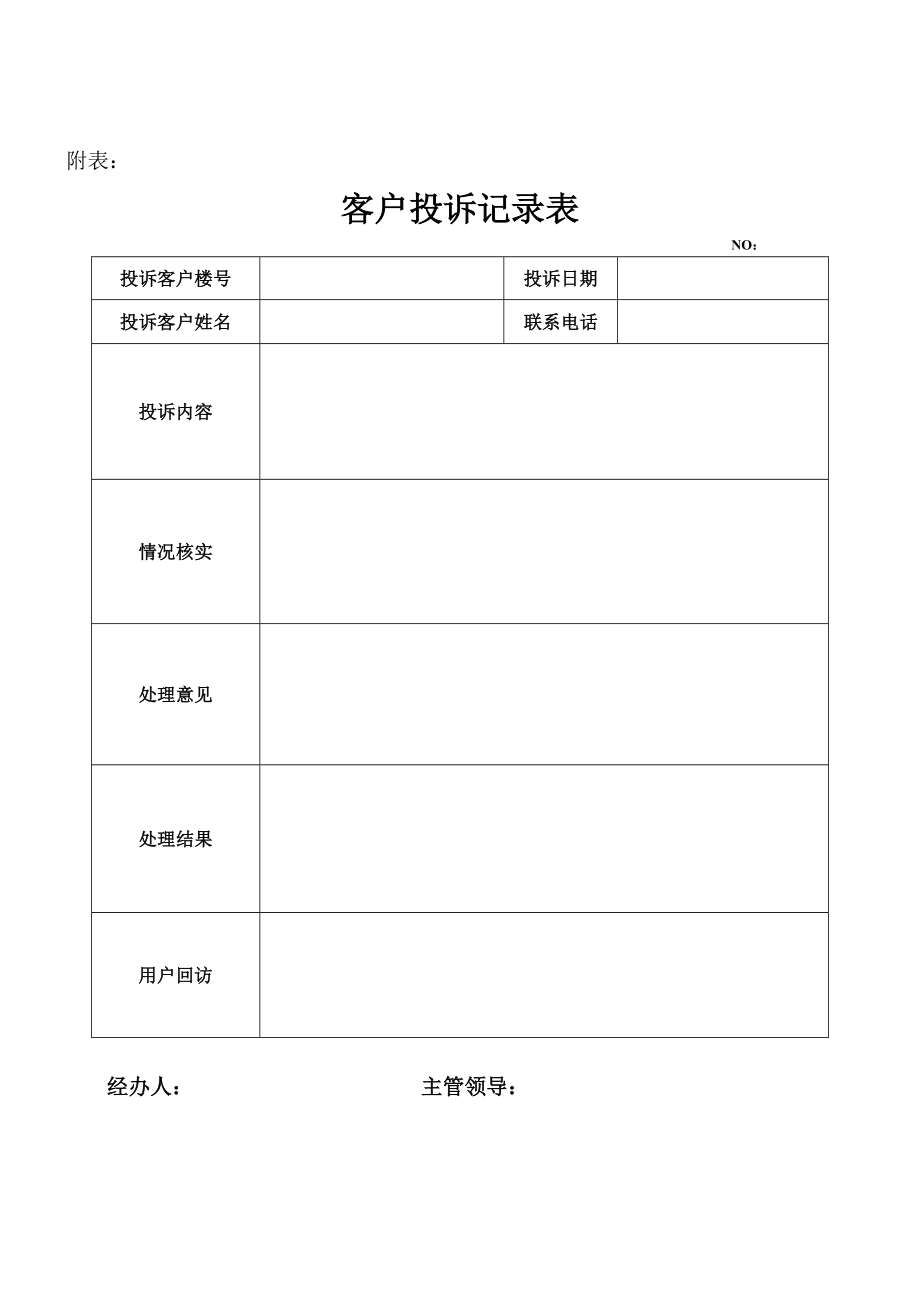 客户投诉处理流程图(客户投诉记录表).doc_第2页